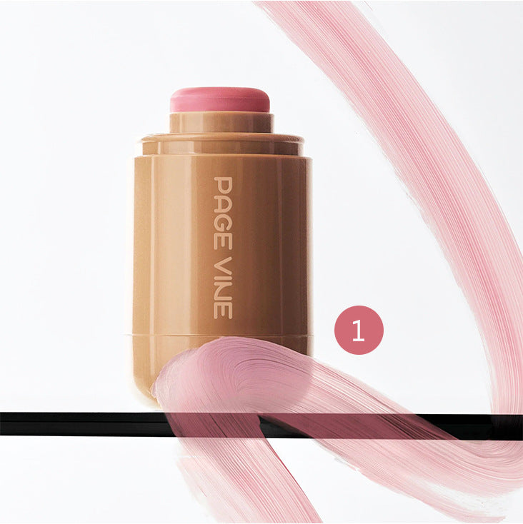 Pocket Blush Stick 6 Color Lip Cheek Water Light Stick