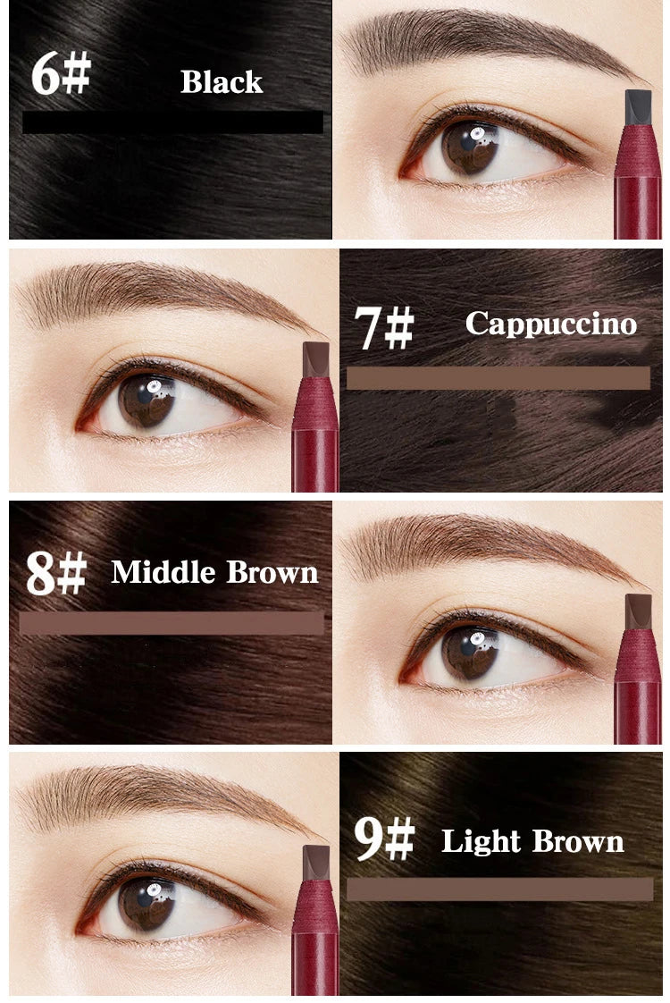 Eyebrow Pencil Cosmetic China High Quality Professional Waterproof Original Brown Makeup Beauty Pencil Natural Long-Lasting