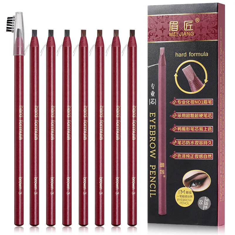 Eyebrow Pencil Cosmetic China High Quality Professional Waterproof Original Brown Makeup Beauty Pencil Natural Long-Lasting