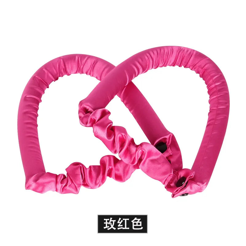 Heatless Hair Curling Ribbon Women Foam Sleep Curling Rod Headband Silk Curls Hair Curler No Heat Waves Hair Curlers Rollers
