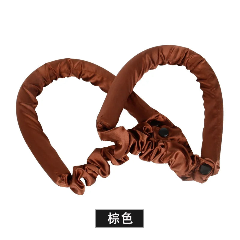 Heatless Hair Curling Ribbon Women Foam Sleep Curling Rod Headband Silk Curls Hair Curler No Heat Waves Hair Curlers Rollers