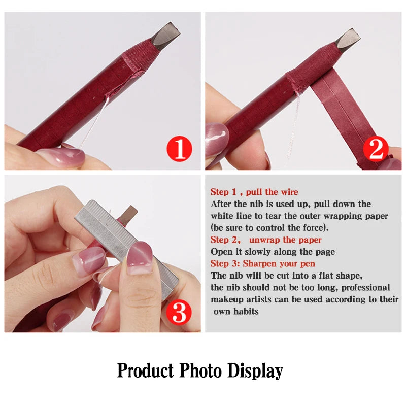 Eyebrow Pencil Cosmetic China High Quality Professional Waterproof Original Brown Makeup Beauty Pencil Natural Long-Lasting