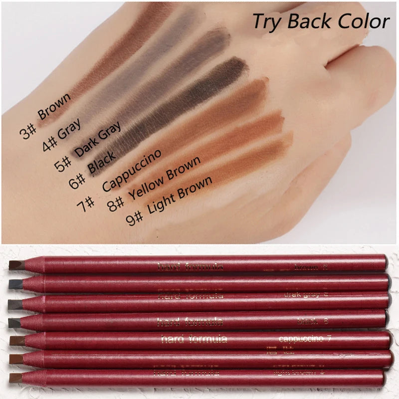 Eyebrow Pencil Cosmetic China High Quality Professional Waterproof Original Brown Makeup Beauty Pencil Natural Long-Lasting