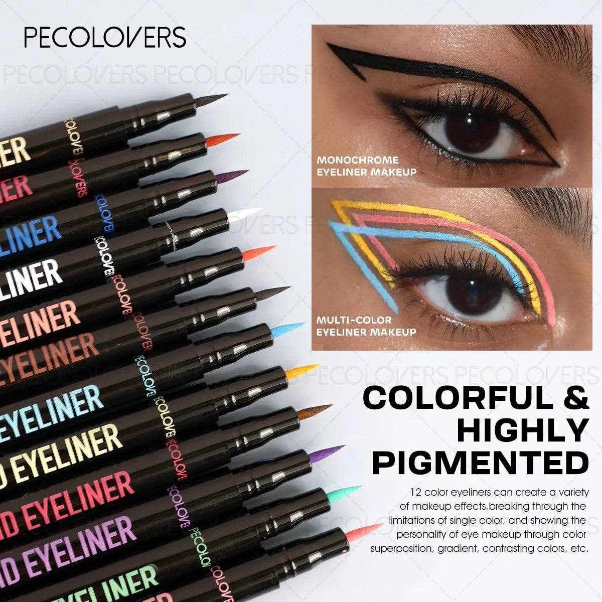 1PC Waterproof & Long-Lasting Liquid Eyeliner - No-Smudge, Smooth Application, Creating A Charming Daily Makeup