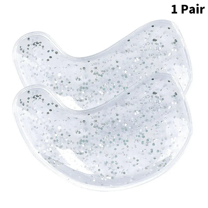 Gel Eye Bag Patch Reusable Gel Eye Ice Pack Hot Cold Eye Patches Reusable Gel Eye Cooler Heater Patches Relieves Puffiness