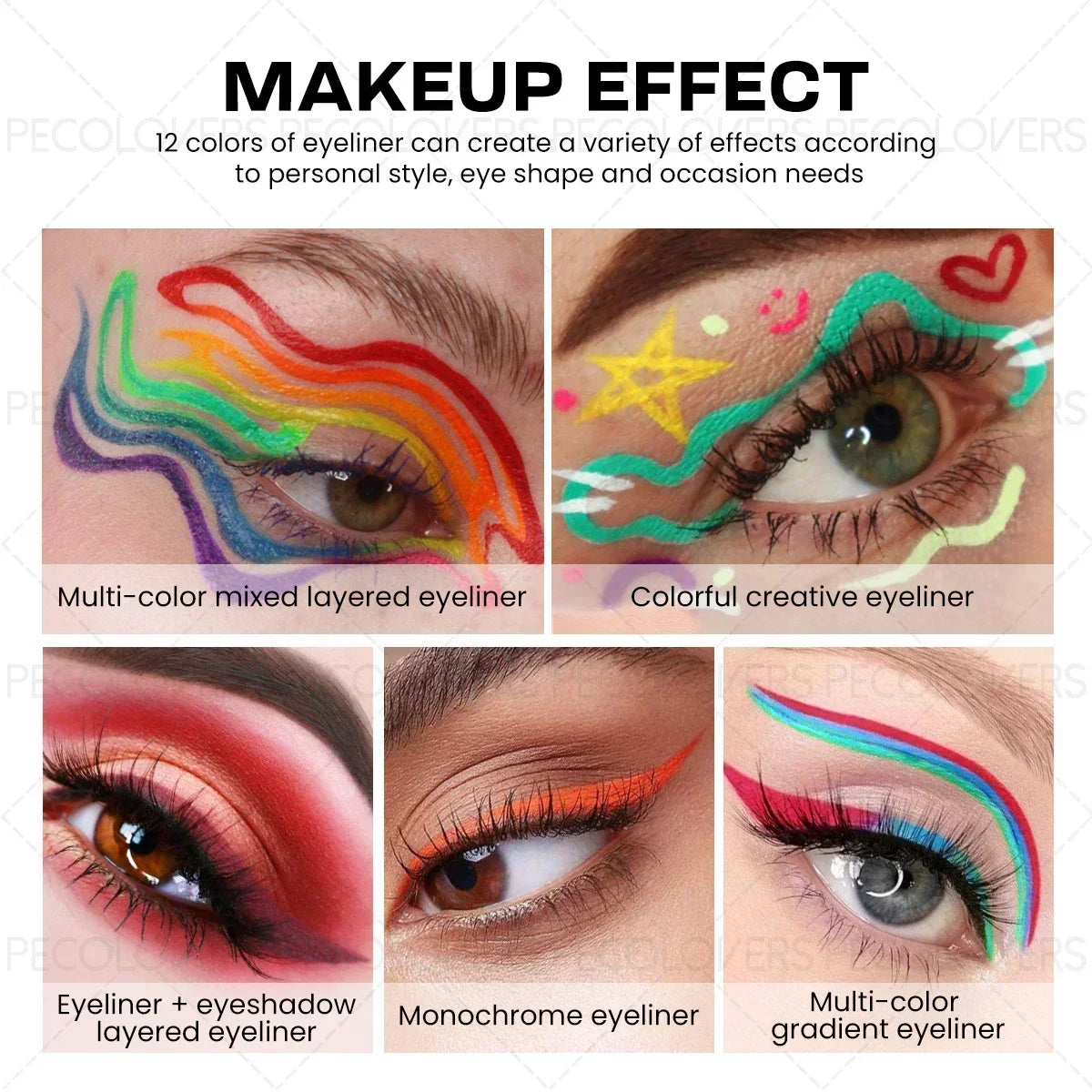 1PC Waterproof & Long-Lasting Liquid Eyeliner - No-Smudge, Smooth Application, Creating A Charming Daily Makeup