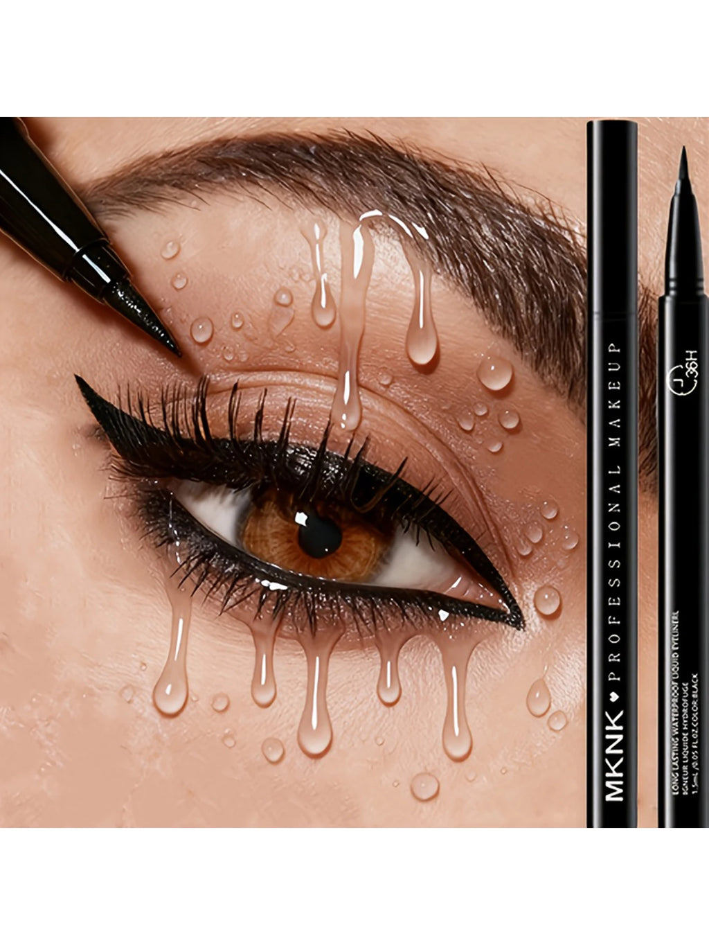 Long Lasting Quick Drying Waterproof Easy To Color Non Smudging Smooth Liquid Eyeliner