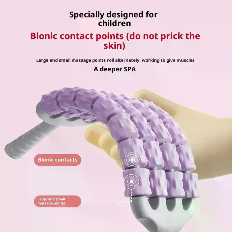 Flexible Muscle Massage Roller For Leg Back Body Relaxation Portable Yoga Deep Tissue Knobbed Roller Fitness Recovery Tool