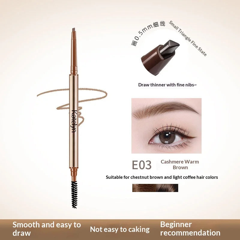 Eyebrow Pencil - Precise Fill And Shape Eyebrow Defining Pencil - Hair-Like Strokes - Long-Lasting - Smudge-Proof - Waterproof