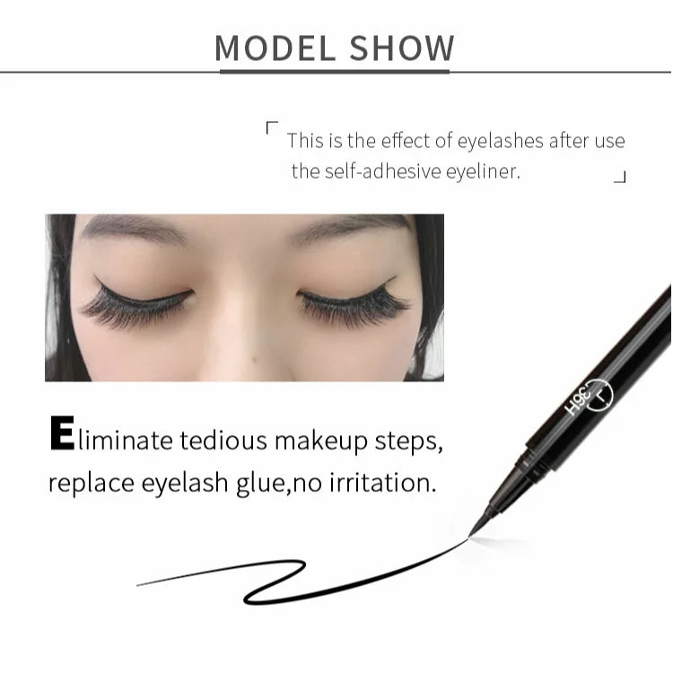 Long Lasting Quick Drying Waterproof Easy To Color Non Smudging Smooth Liquid Eyeliner