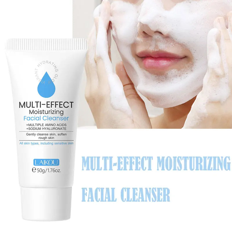 Facial Cleanser Deep Cleansing Foam Remove Dark Spots Acne Mark Pores Refining Blackheads Oil Control Face Wash Scrub Face Gel