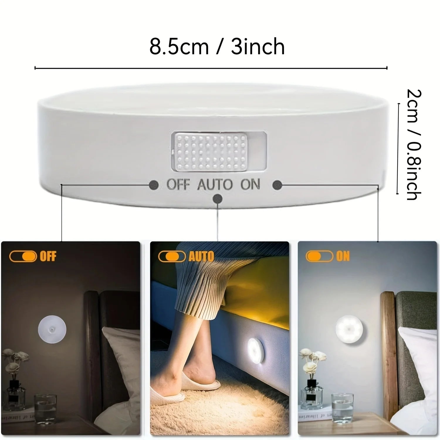 LED Makeup Mirror w/Detachable Lights,USB Powered Hollywood Vanity Mirror,Dressing Table LED Cosmetic Mirror Light for Makeup