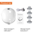 Head Scalp Massager with 4 Kneading Massage Heads Body Massager for Hair Growth Stress Relax Red Light Nourishes Hair Tools
