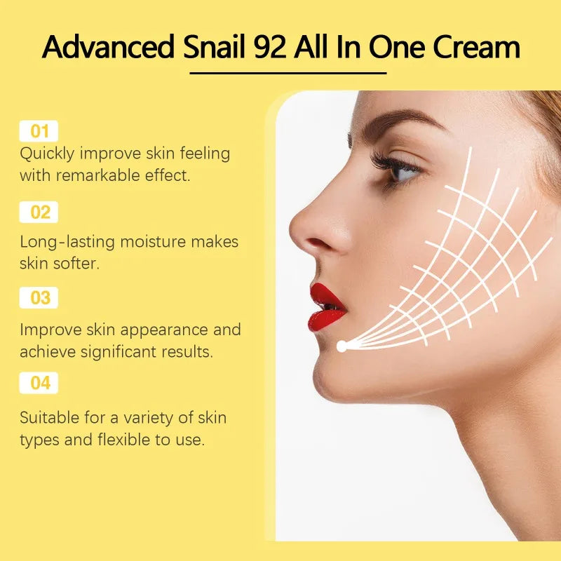 Snail 92 Mucin Power Essence/Cleanser/Cream Moisturizing Smoothing Nourishing Korean Cosmetics Facial Skin Eye Care Product
