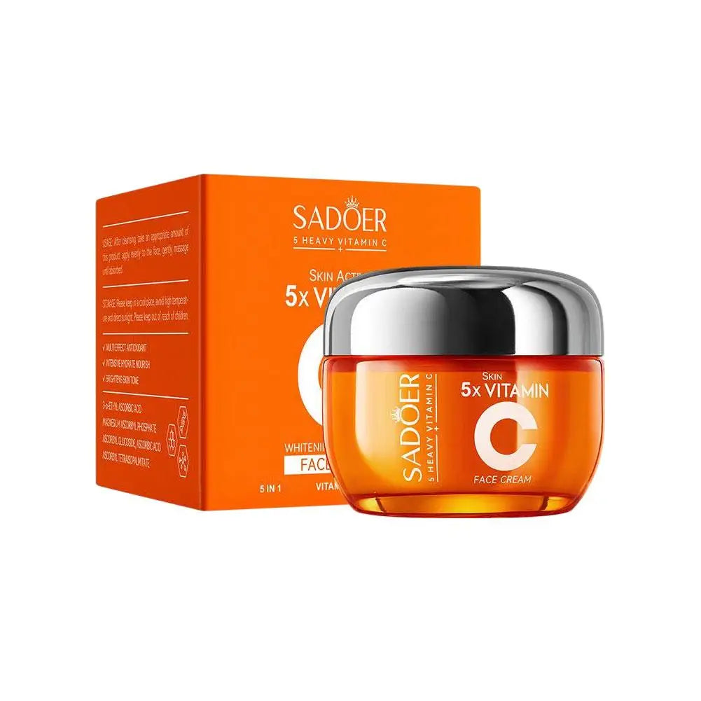 Vitamin C Skincare Travel Skincare Toner+ Serum+Face Cream Moisturizing Brightening Hydrating Facial Serum Face Care Set