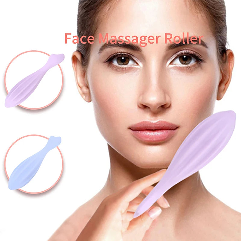 Face Roller For Face And Eye Face Beauty Roller Skin Care Tools Gua Sha Face Massage Silicone Face Roller Beauty