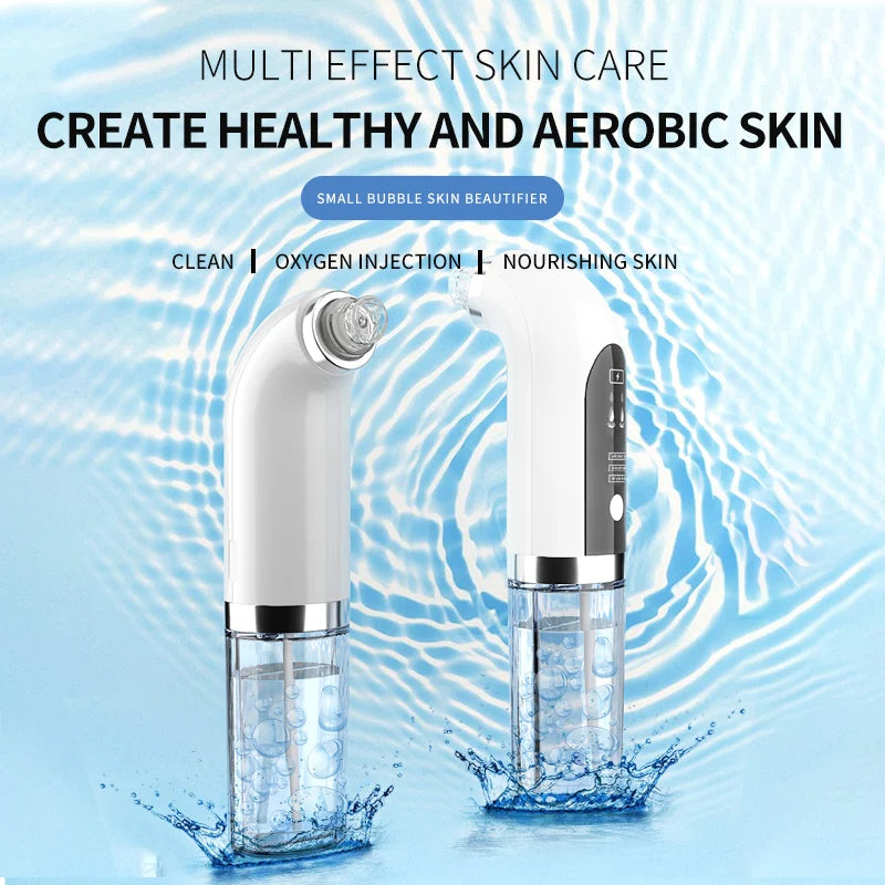 Blackhead Remover Vacuum Suction Water Cycle Pore Acne Cleaner USB Rechargeable Black Head Removal  Face Cleaner