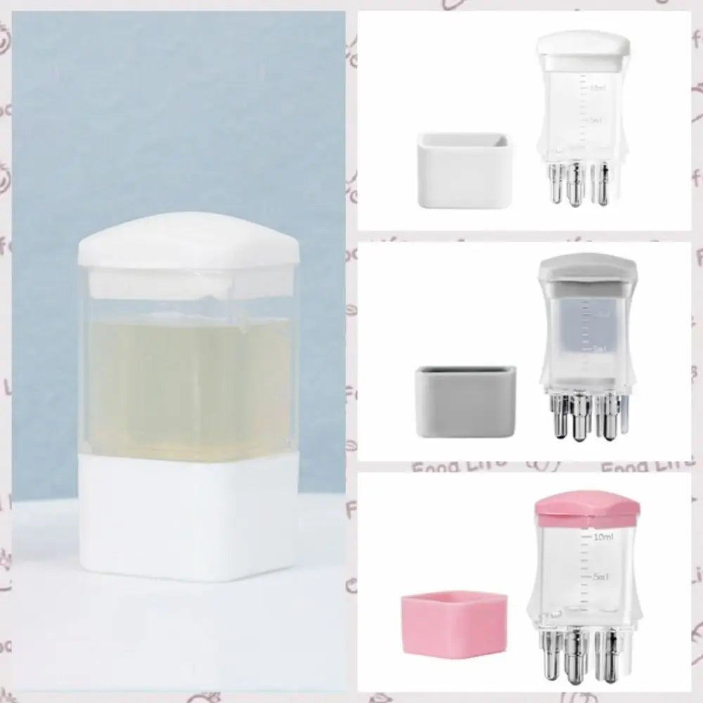 Portable Mini Scalp Applicator Plastic 10ML Liquid Guiding Comb with Scale Hair Roots Massager Scalp Treatment