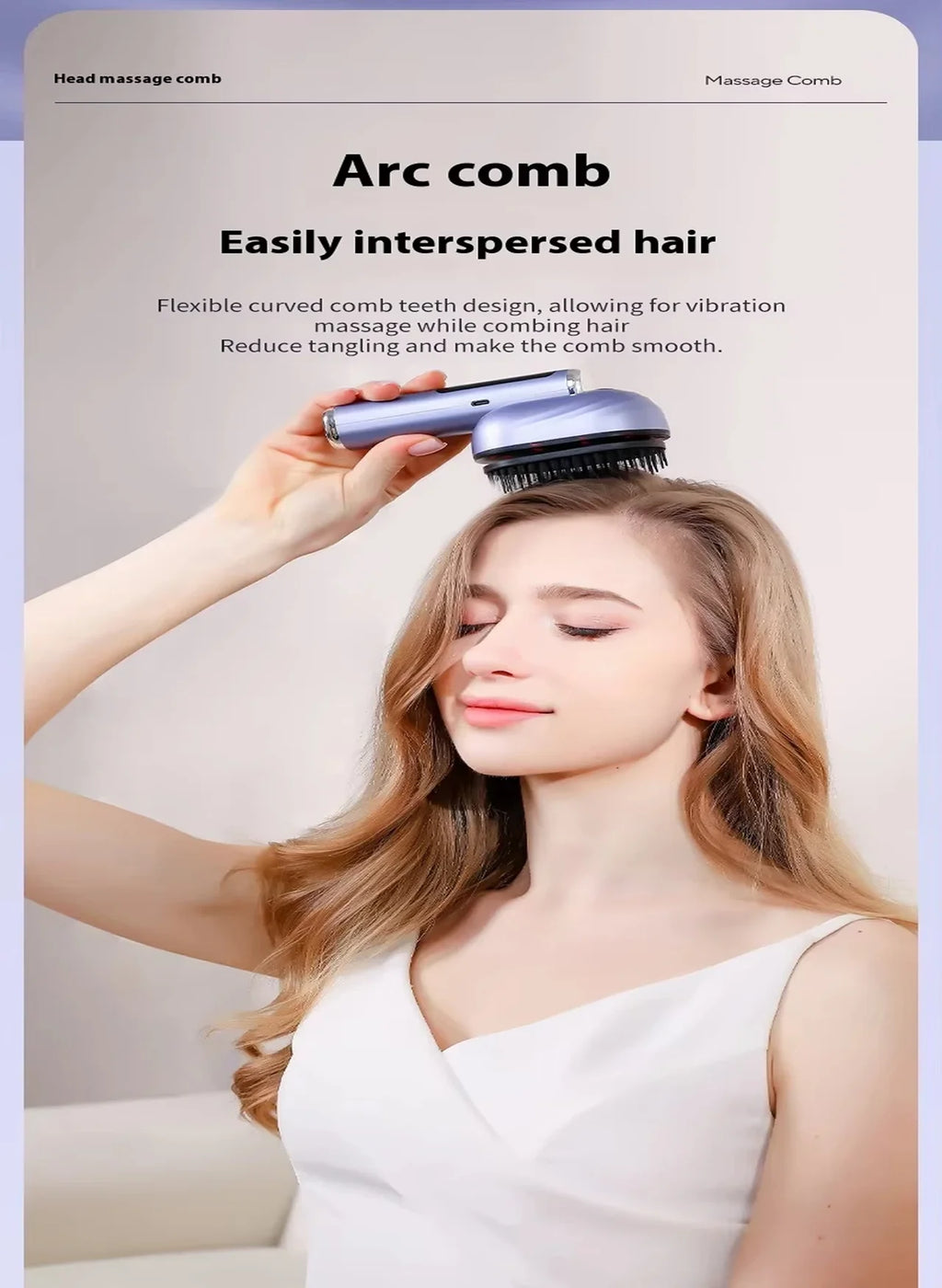Electric Vibration Scalp Massager Comb Wireless Essential Oil Spraying Hair Care Brush Portable Head Massage Device