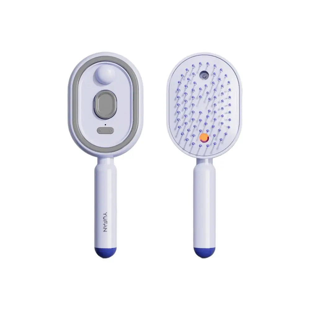 Electric Spray Hair Brush with Water Spray, Steam Essential Oil Brush, Rechargeable, Reduce Frizz Anti-Static, Hair Styling Care