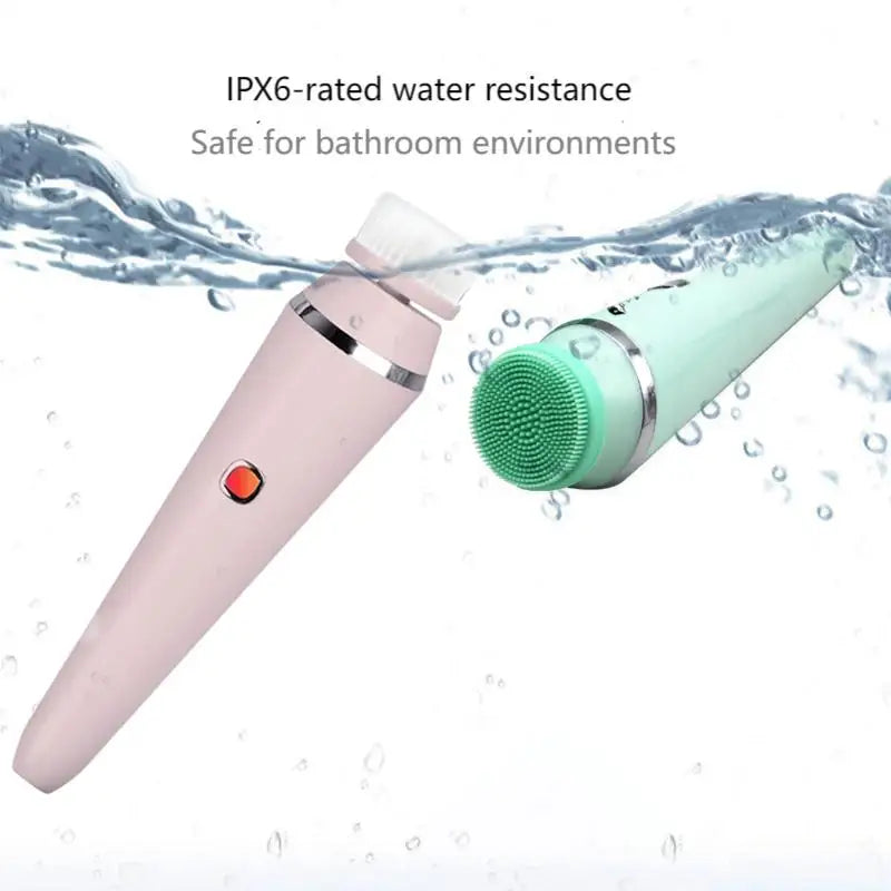 Facial Cleansing Brush 4 in 1 Electric Waterproof Rotating Face Scrubber Cleanser Rechargeable Deep Pore Clean Skin Care Tool