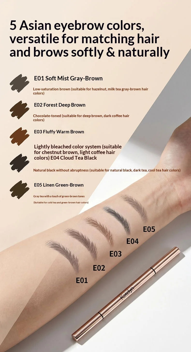 Eyebrow Pencil - Precise Fill And Shape Eyebrow Defining Pencil - Hair-Like Strokes - Long-Lasting - Smudge-Proof - Waterproof
