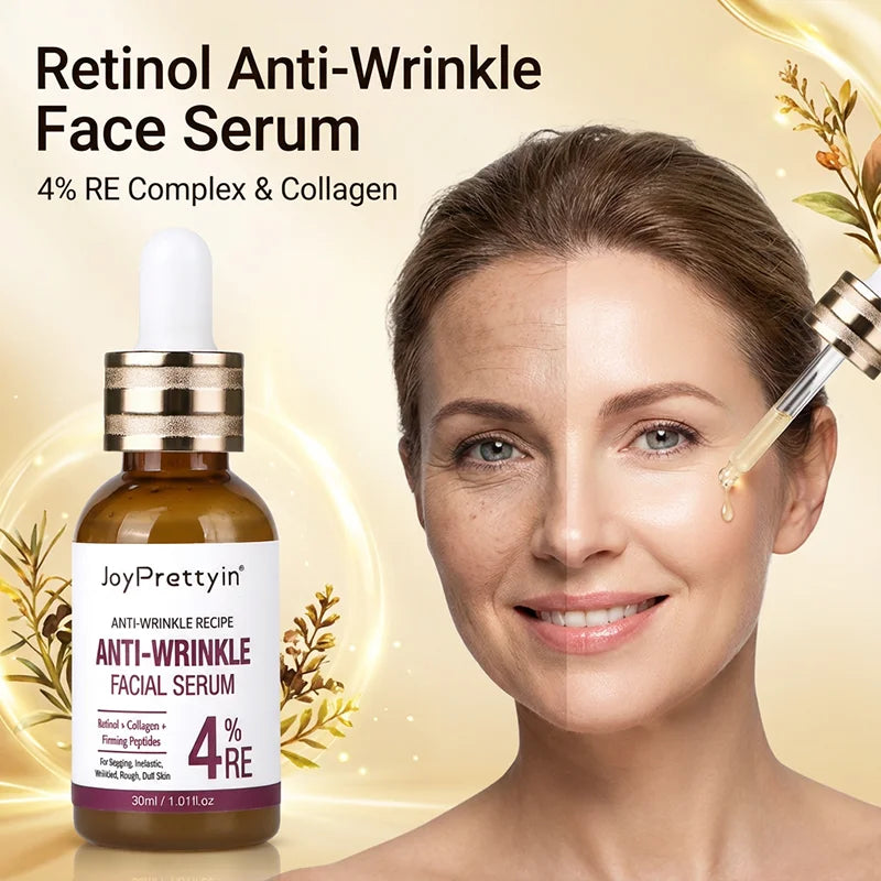 Retinol Face Serum Anti Wrinkle Deep Moisturizing Nourish Essence Fade Fine Line Firming Anti Aging Facial Serum Skin Care
