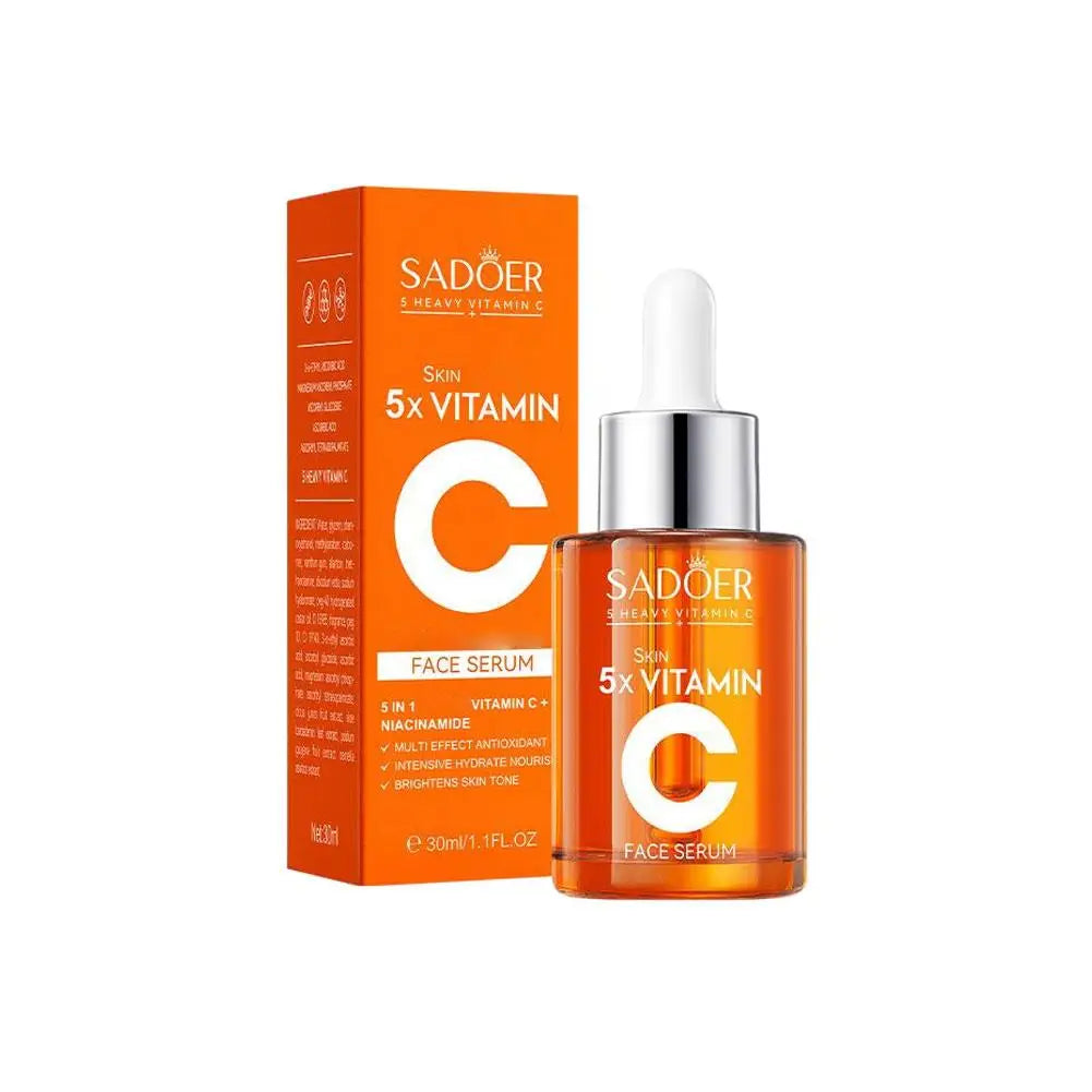 Vitamin C Skincare Travel Skincare Toner+ Serum+Face Cream Moisturizing Brightening Hydrating Facial Serum Face Care Set
