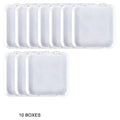 10PCS Press-On Nail Storage Acrylic Boxes with Adhesive Sheets Transparent Clear Nail Boxes Jewelry Storage Tool&Accessories