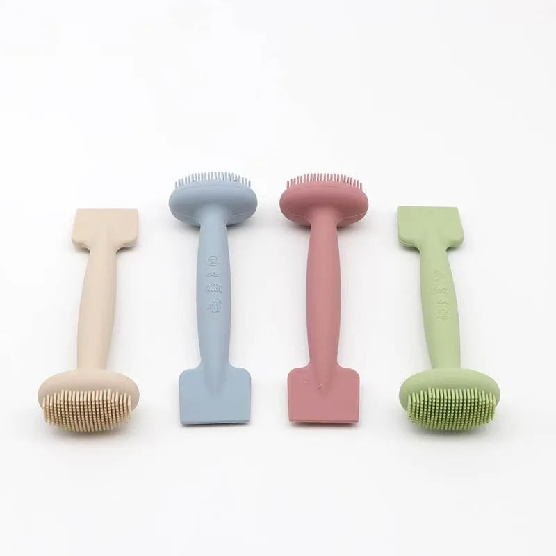Makeup Tool Silicone Facial Cleansing Brush Double-Sided Scrubber Face Cleaner Pore Cleaner Exfoliator Skin Care Accessories