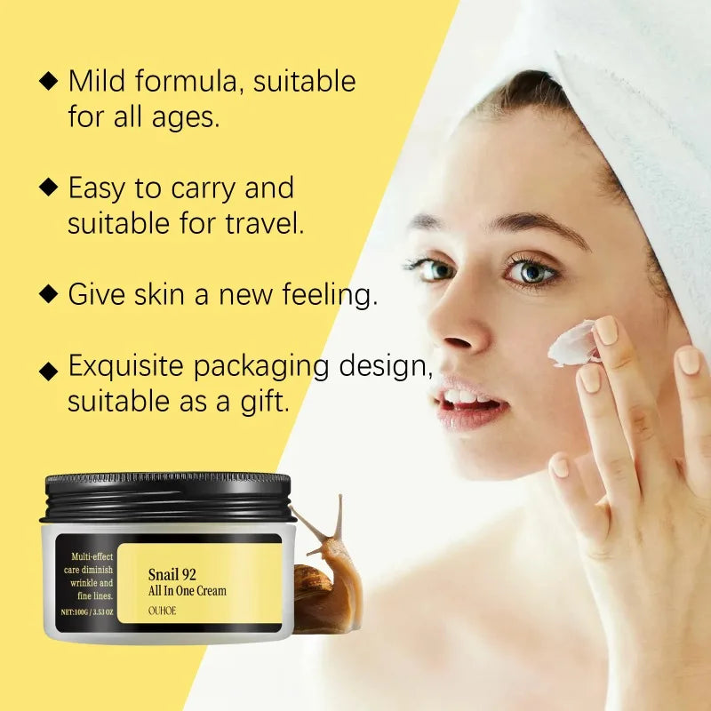 Snail 92 Mucin Power Essence/Cleanser/Cream Moisturizing Smoothing Nourishing Korean Cosmetics Facial Skin Eye Care Product