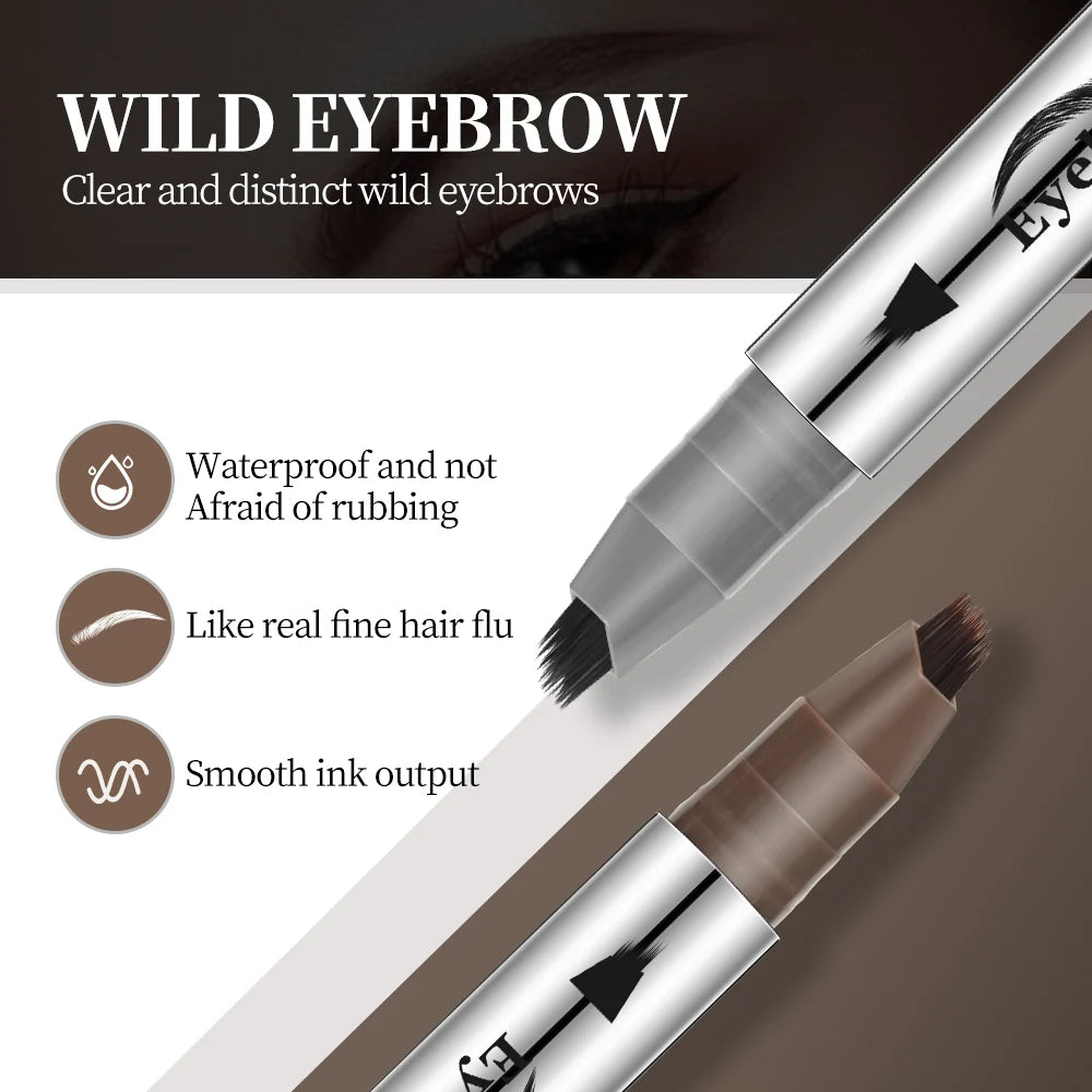 1PC Eyebrow Pencil Waterproof, Sweat Resistant, Long-Lasting, Quick Drying, Smooth and Non Smudging, Outlining Natural Eyebrow S