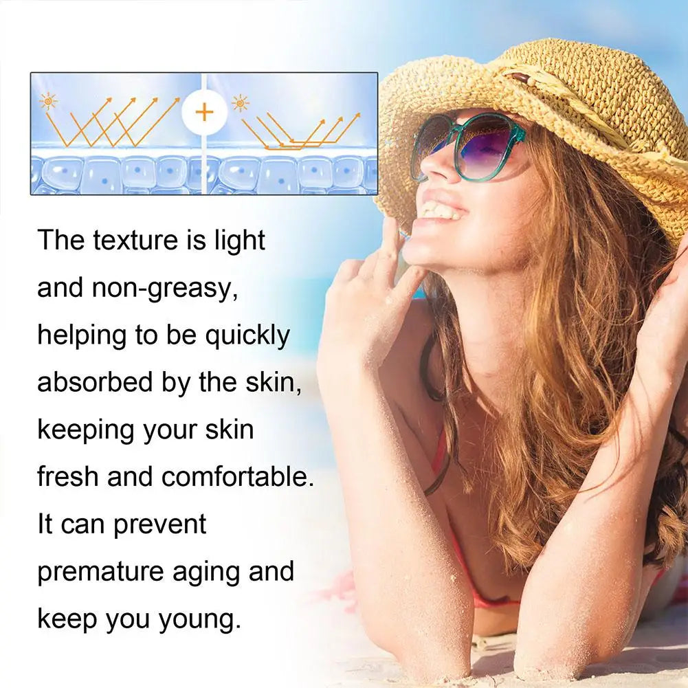 Sunscreen Lotion Spf100 Moisturizing Refreshing Light,Non Greasy,Prevent Facial And Body Sunburn Solar Blocker Facial Sunscreen