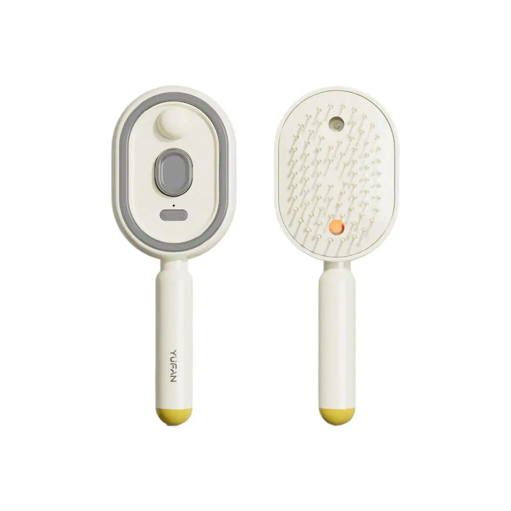 Electric Spray Hair Brush with Water Spray, Steam Essential Oil Brush, Rechargeable, Reduce Frizz Anti-Static, Hair Styling Care
