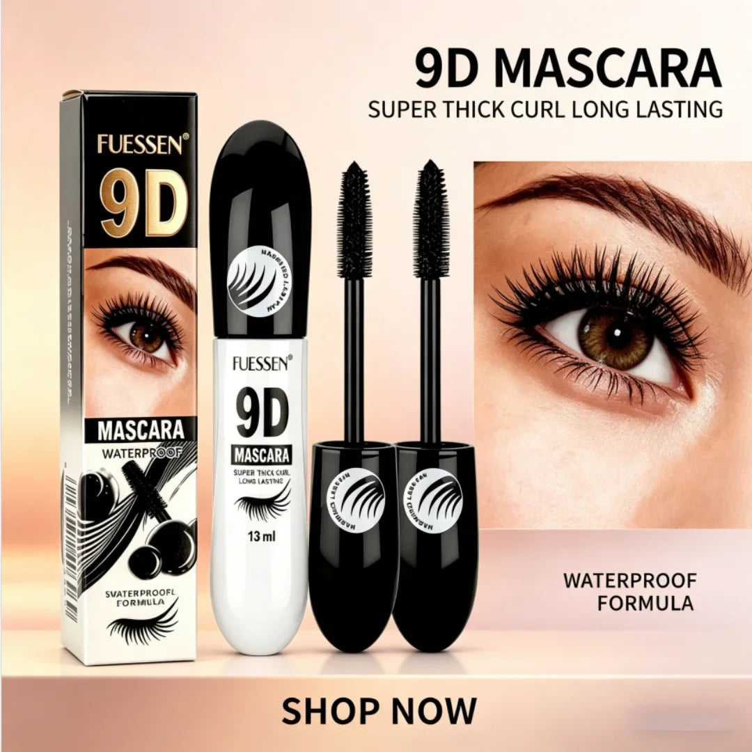 1/2/3PCS 9D Fiber Mascara Set Waterproof Durable Curling Mascara Sweatproof Anti-smudge Slimming Base Mascara for all skin types