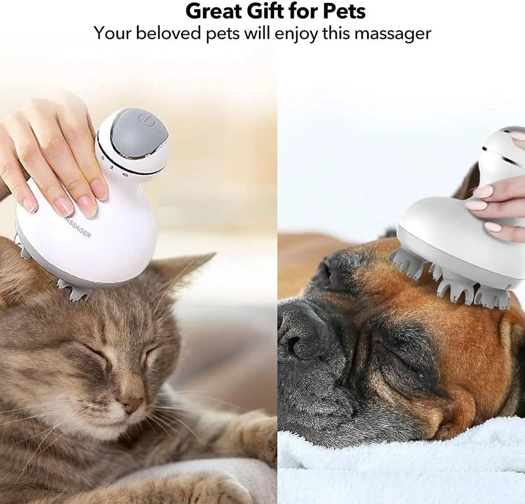 Electric Scalp Massager Scalp Hair Massage Waterproof Head Massage Portable Head Scratcher for Hair Growth&Stress Release Gifts
