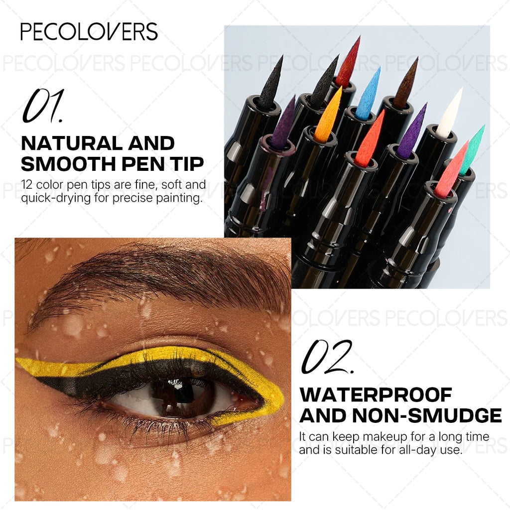 1PC Waterproof & Long-Lasting Liquid Eyeliner - No-Smudge, Smooth Application, Creating A Charming Daily Makeup