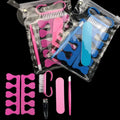 Nail Care Tool Kit, 1pcs Nail File 1pcs Nail clipper 1pcs Handle Grip Brush 2pcs Finger Dividers and 1pcs Pusher for Manicure