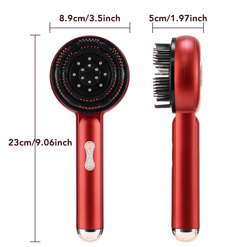 Electric Scalp Massage Comb for Growth Scalp Oil Applicator Hair Care 660nm Red Light Head Massager Improve Hair Loss Brush