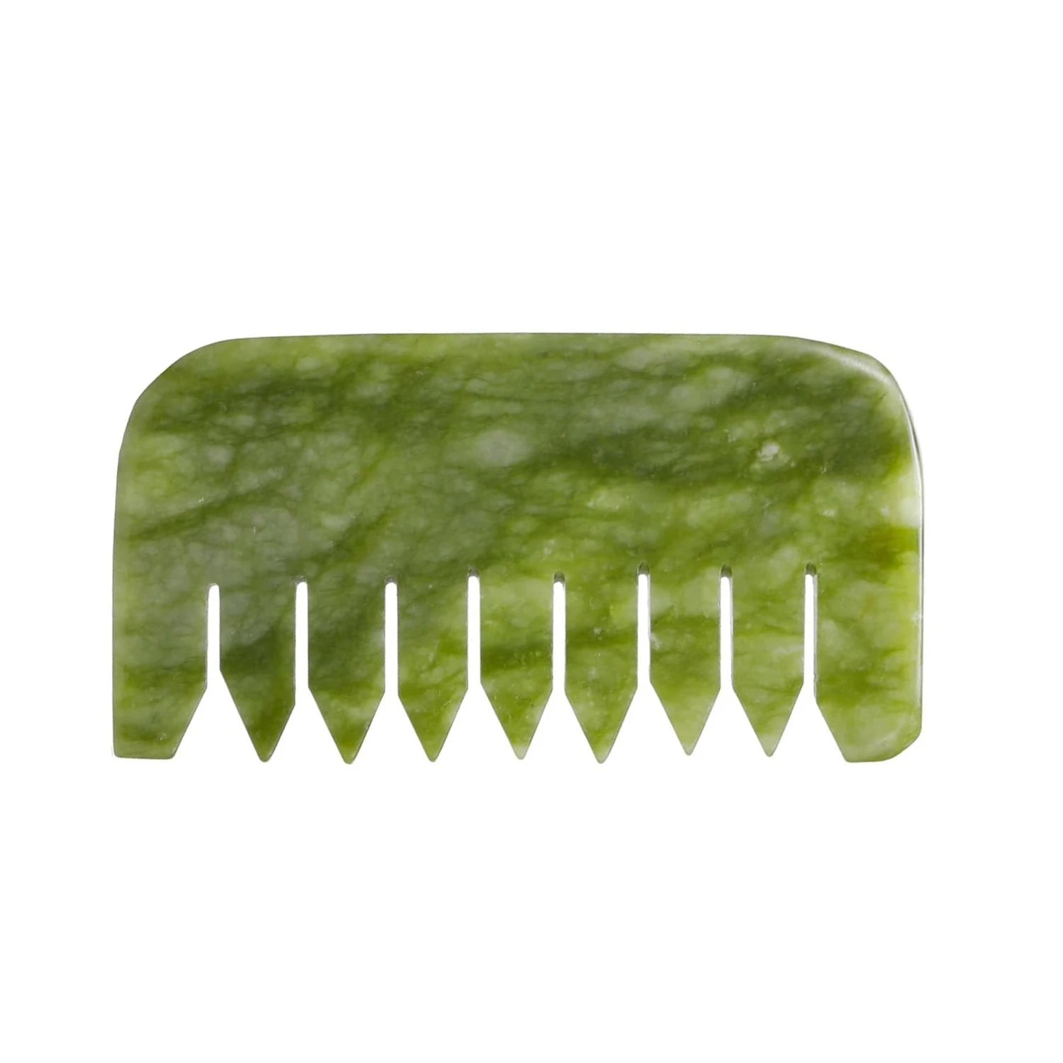 Jade Head Comb Massager Hair Comb Scalp Massager Scalp Care Massage Tool Home and Salon Use Manual Skin Massage Board