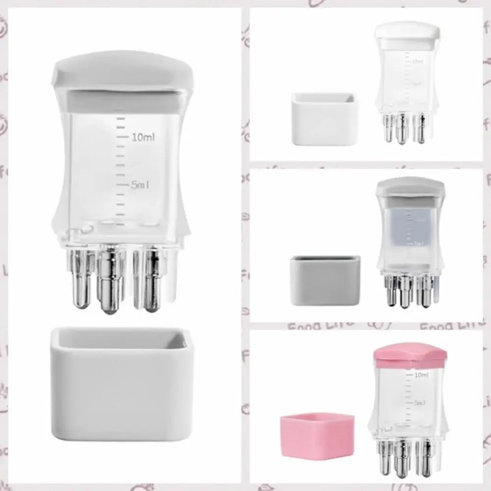Portable Mini Scalp Applicator Plastic 10ML Liquid Guiding Comb with Scale Hair Roots Massager Scalp Treatment