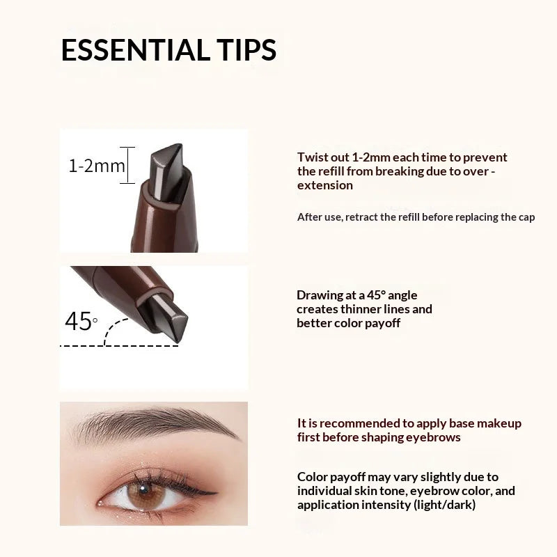 Eyebrow Pencil - Precise Fill And Shape Eyebrow Defining Pencil - Hair-Like Strokes - Long-Lasting - Smudge-Proof - Waterproof