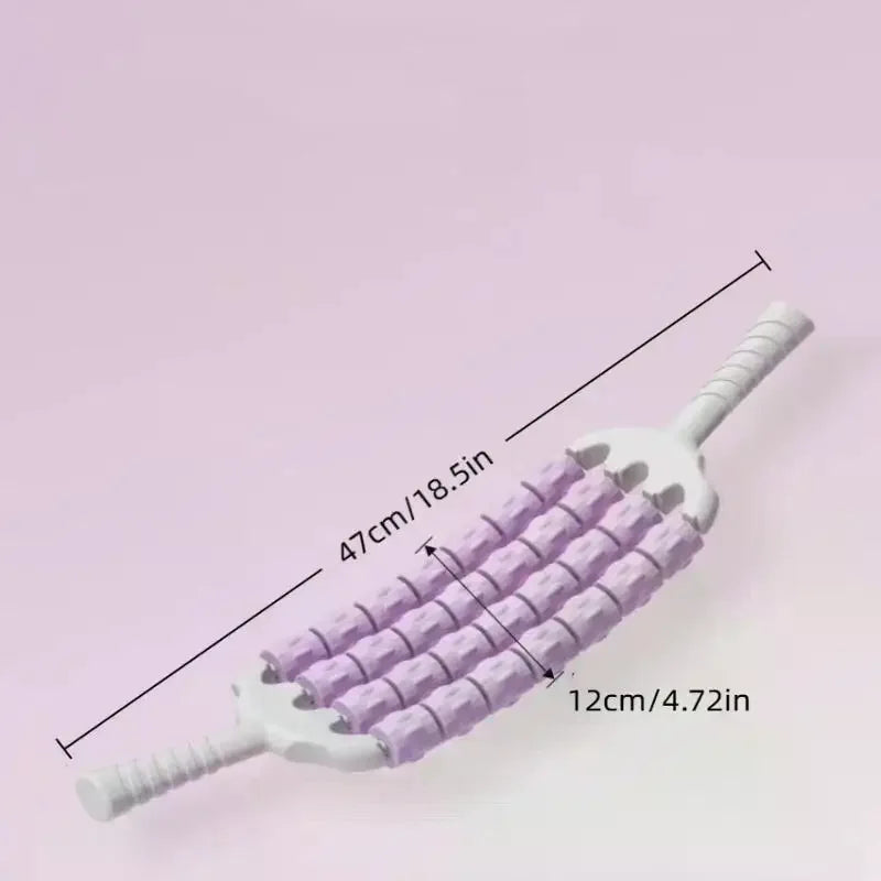 Flexible Muscle Massage Roller For Leg Back Body Relaxation Portable Yoga Deep Tissue Knobbed Roller Fitness Recovery Tool