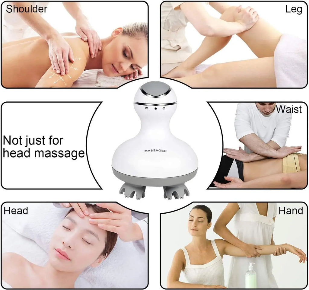 Electric Scalp Massager Scalp Hair Massage Waterproof Head Massage Portable Head Scratcher for Hair Growth&Stress Release Gifts