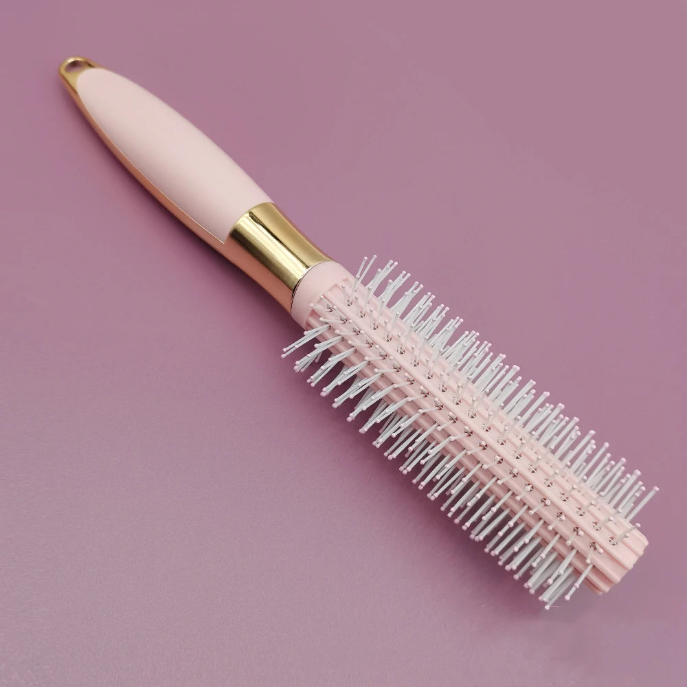 Beauty Hair Brush, Straight & Smooth Soft Touch Paddle Brush Round Brush and Detangling Brush,Great On Wet or Dry Hair Health