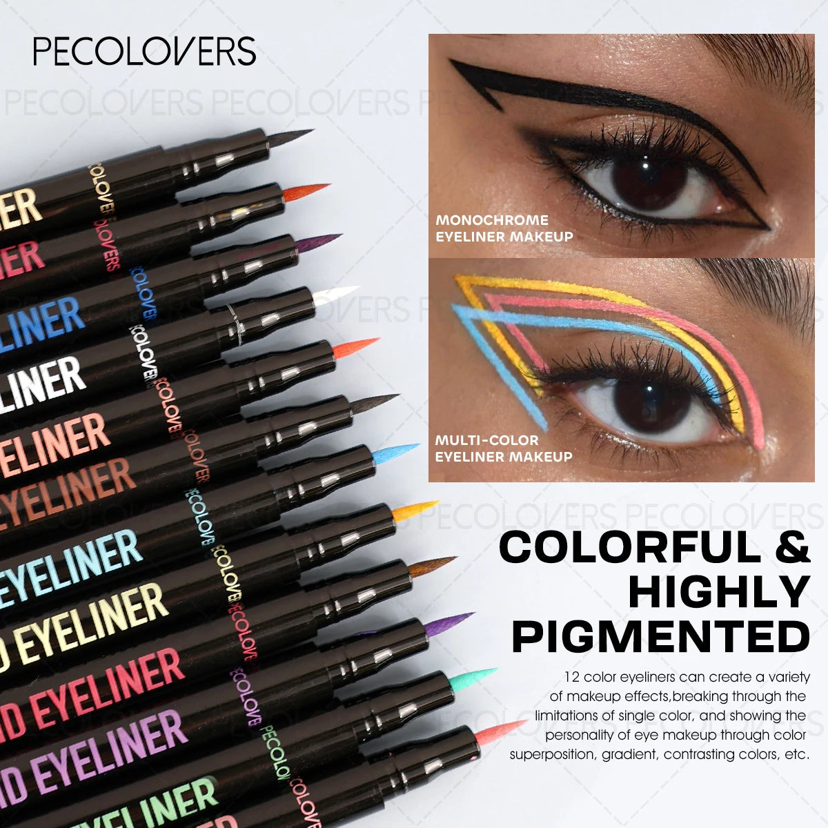 1PC Waterproof & Long-Lasting Liquid Eyeliner - No-Smudge, Smooth Application, Creating A Charming Daily Makeup