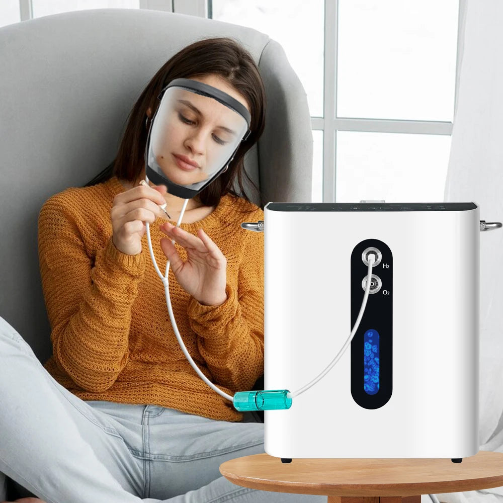 Portable Hydrogen Inhaler Face Mask H2 Gas Inhaler Facial Mask Improve Facial Condition Hydrogen Nourishing Facial Mask