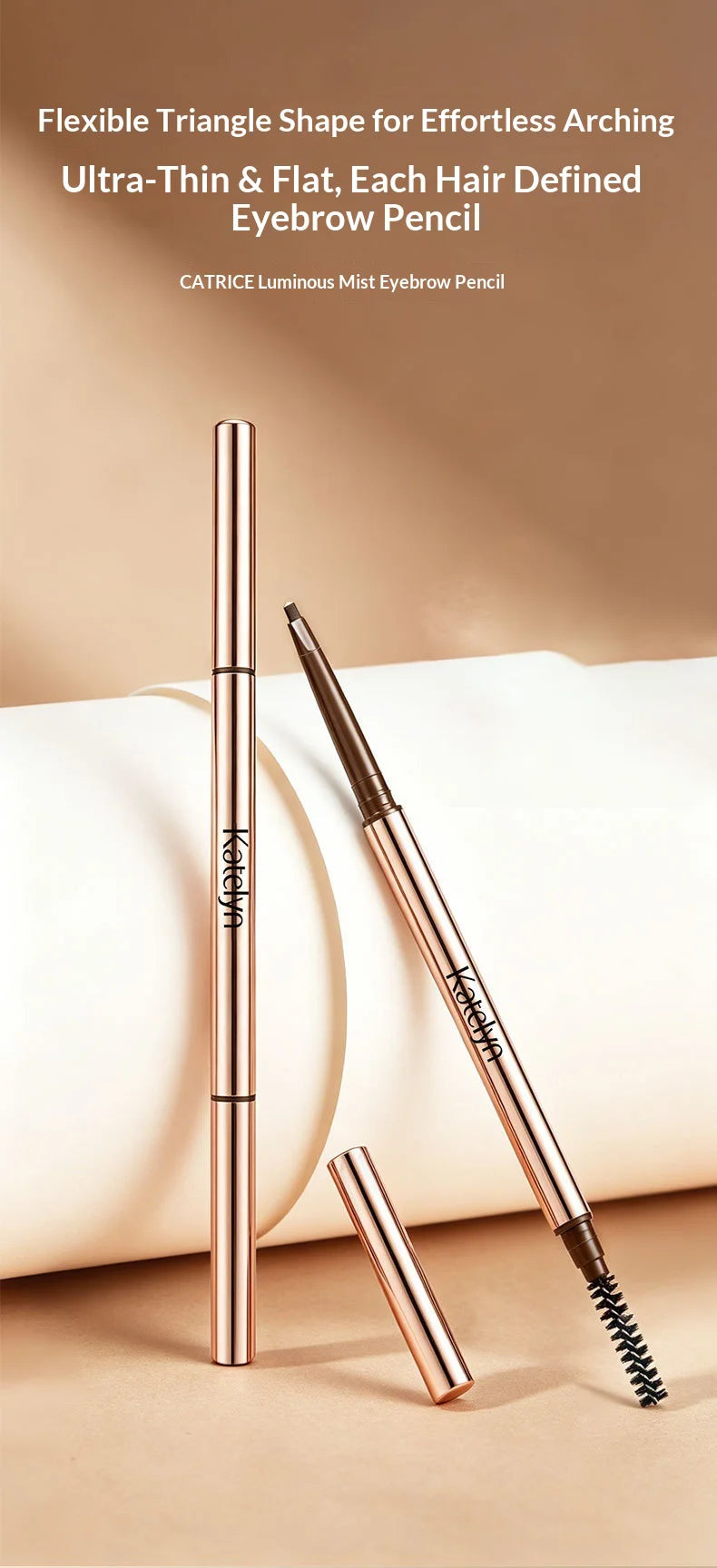 Eyebrow Pencil - Precise Fill And Shape Eyebrow Defining Pencil - Hair-Like Strokes - Long-Lasting - Smudge-Proof - Waterproof