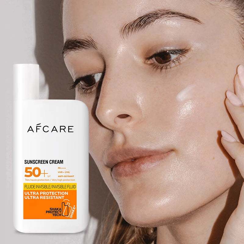 Sunscreen Cream SPF 50+ Long-Lasting UV Protection Facial Sun Block Refreshing Moisturizing Isolation Lotion for Skin Care