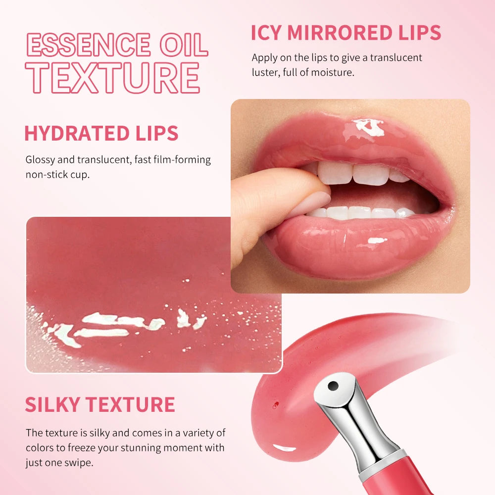 Lakerain Moisturizing Lip Oil Exfoliating Fading Lip Lines Lip Primer Before Makeup, Small Stick Lip Oil Essence Pen Design 1.5g